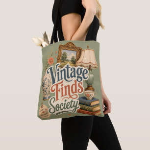 Vintage-Funde Cottagecore-Schätze Grün Tasche