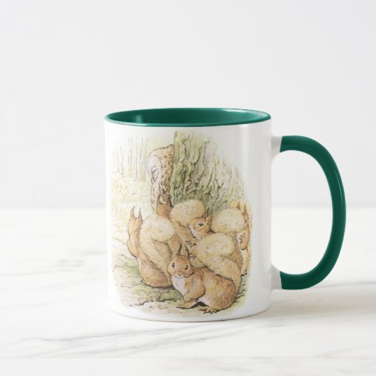 Vintage fünf Eichhörnchen Tasse (Rechts)