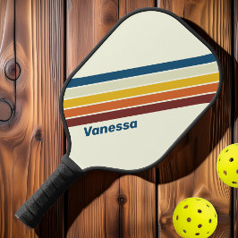 Vintage fünf Streifen mit Namen Pickleball Schläger