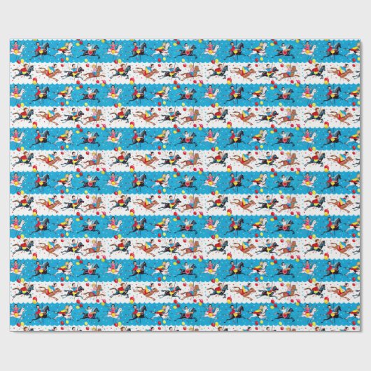 Vintage Fünfzigerjahre Geschenkpapier (Flach)