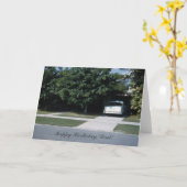 Vintage Fünfzigerjahre klassischer Karte (Gelbe Blume)