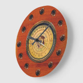 Vintage Funkdesign-Wandleuchte Große Wanduhr (Winkel)