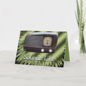 Vintage Funkübertragung Karte (Vorderseite)