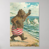 Vintage Funny Bears Poster (Vorne)