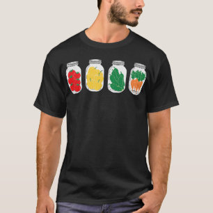Vintage Funny Canned Pickles Lover Hausgemachte Pi T-Shirt