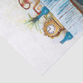 Vintage Funny Cat & Kittens im Wiege Seidenpapier (Detail)