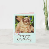 Vintage Funny Cat und Happy Birthday Card Karte (Vorderseite)