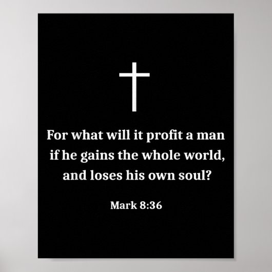 Vintage Funny Christian Motivational Bible Verse M Poster (Vorne)