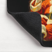 Vintage Funny Cool Big Boss Santa  Mousepad (Ecke)