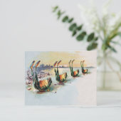 Vintage Funny Frogs Postcard Postkarte (Stehend Vorderseite)