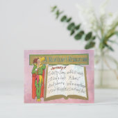 Vintage Funny New Year's Resolution Postkarte (Stehend Vorderseite)