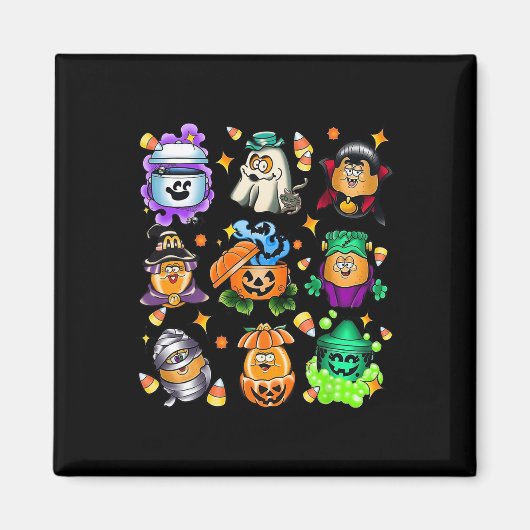 Vintage Funny Nuggets Meal Ecket Halloween Spooky Magnet (Vorne)