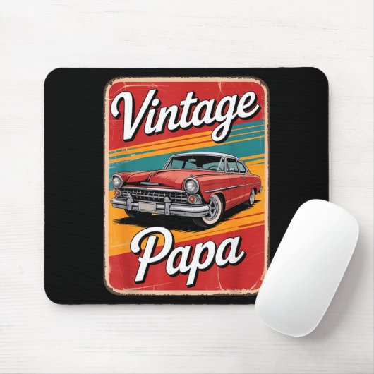 Vintage Funny Papa  Mousepad (Mit Mouse)