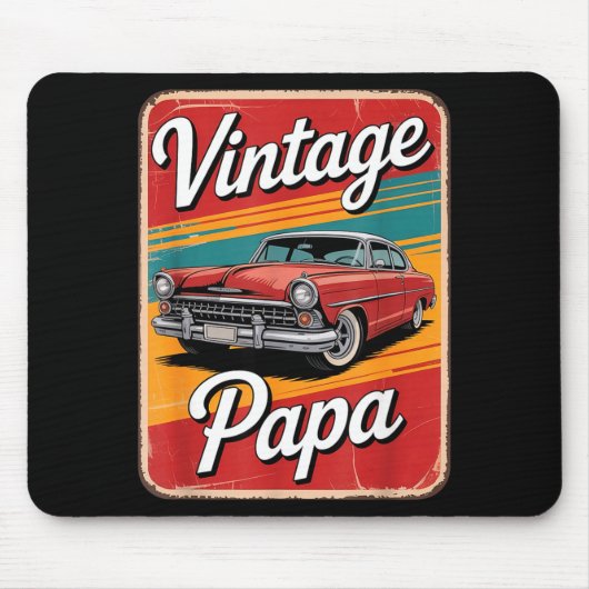 Vintage Funny Papa  Mousepad (Vorne)