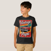Vintage Funny Papa  T-Shirt (Vorne ganz)