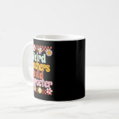 Vintage Funny Retro Motivational Teacher Retro  Kaffeetasse (Vorderseite Links)