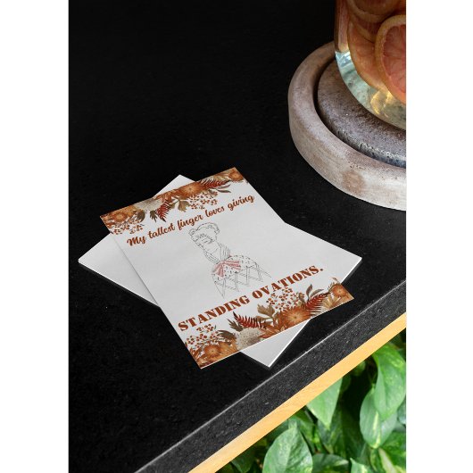 Vintage Funny Sarcastic Line Art Woman Postkarte