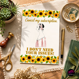 Vintage Funny Sarcastic Line Kunst, Dichtung und M Postkarte