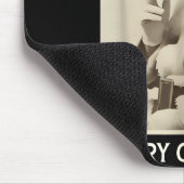 Vintage Funny Smoking Santa Claus Christmas Merry  Mousepad (Ecke)