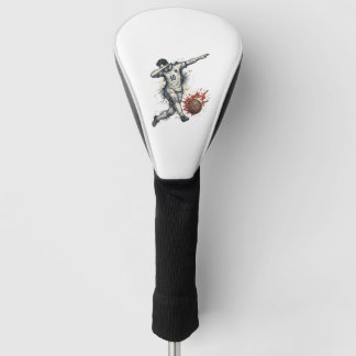 Vintage-Fußball-Dab-Spieler Grafik-Shirt-Design_1 Golf Headcover