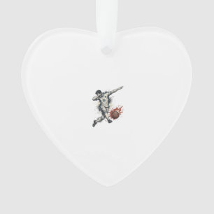 Vintage-Fußball-Dab-Spieler Grafik-Shirt-Design_1 Ornament