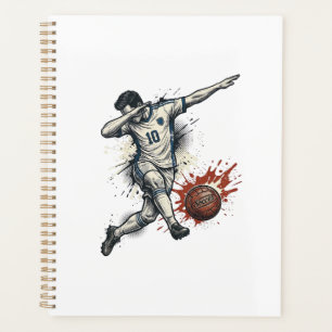 Vintage-Fußball-Dab-Spieler Grafik-Shirt-Design_1 Planer