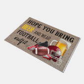 Vintage Fußball-Dekoration, Biermatte Fußmatte (Schrägansicht)