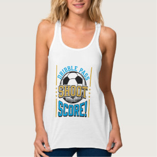 Vintage-Fußball-Dribbling-Pass-Schuss-Tor-Shirt-De Tank Top