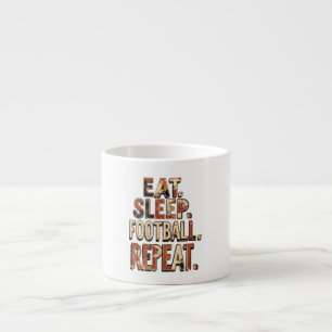 Vintage-Fußball-Fan-Design Retro-Fußball-Grafik Espressotasse