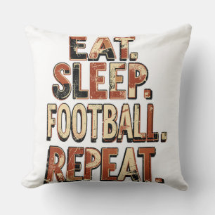 Vintage-Fußball-Fan-Design Retro-Fußball-Grafik Kissen