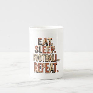 Vintage-Fußball-Fan-Design Retro-Fußball-Grafik Porzellantasse