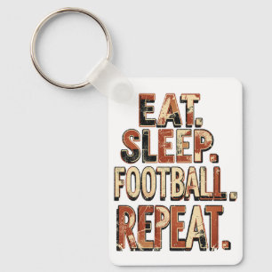 Vintage-Fußball-Fan-Design Retro-Fußball-Grafik Schlüsselanhänger