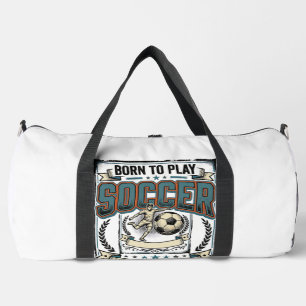 Vintage-Fußball Geboren um College-Shirt-Design zu Duffle Bag