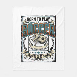 Vintage-Fußball Geboren um College-Shirt-Design zu Fleecedecke