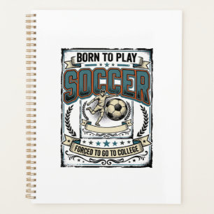 Vintage-Fußball Geboren um College-Shirt-Design zu Planer