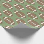 Vintage-Fußball-Geschenkpapier Geschenkpapier (Ecke)
