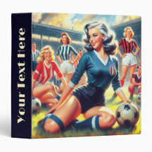 Vintage Fußball-Girls-Illustration