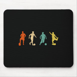 Vintage-Fußball-Grafikdesign Futbol Footbyll Socc Mousepad