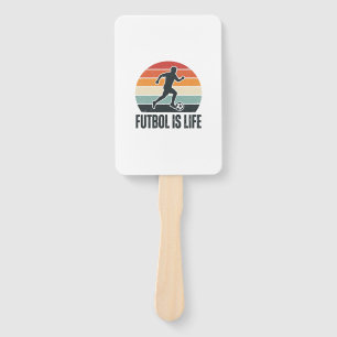 Vintage Fußball Ist Leben Fußballspieler-Shirt-Des Fächer