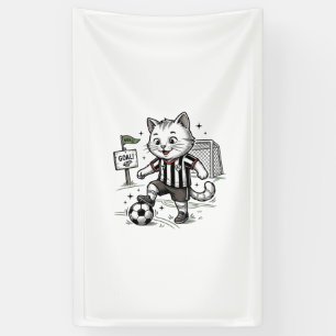 Vintage-Fußball-Katze Gravur-Shirt-Design_1 Banner