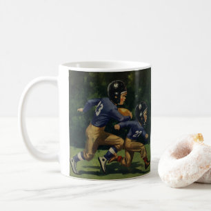 Vintage Fußball, Kinder, Jungen beim Sport Kaffeetasse