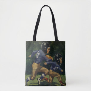 Vintage-Fußball, Kinder, Jungen beim Sport  Tasche