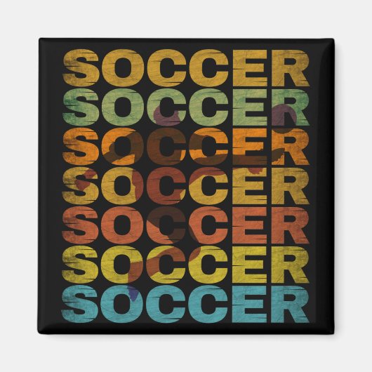 VINTAGE-FUSSBALL MAGNET (Vorne)