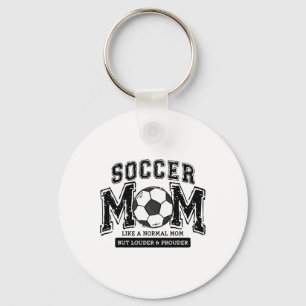 Vintage Fußball-Mama-Leben Geschenk für Männer Fra Schlüsselanhänger