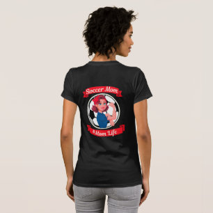 Vintage Fußball-Mama mit Balls Funny Soccer Mama T-Shirt