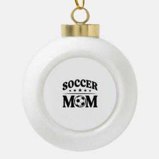 Vintage-Fußball-Mama-Shirt-Vektordesign_1 Keramik Kugel-Ornament