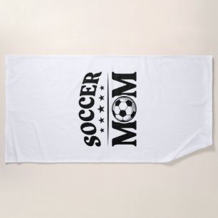 Vintage-Fußball-Mama-Shirt-Vektordesign_1 Strandtuch
