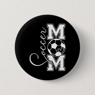 Vintage-Fußball-Mama-Stolz-Geschenk für Männer Fra Button