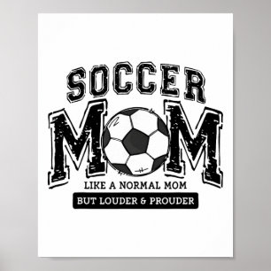 Vintage Fußball-Mutter-Leben Geschenk für Männer F Poster