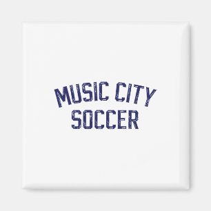 Vintage Fußball Nashville Music City Fußball Retro Magnet